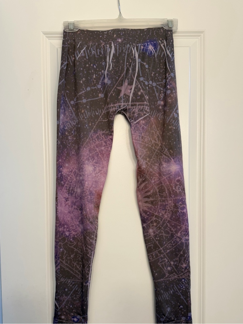 Wet Seal Purple Galaxy Zodiac Leggings